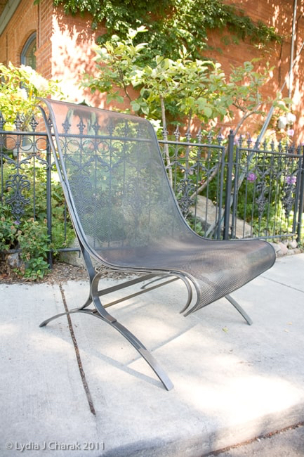 Steel Hand-Forged Chair left - sculpture - &copy;Lydia Charak-min.jpg