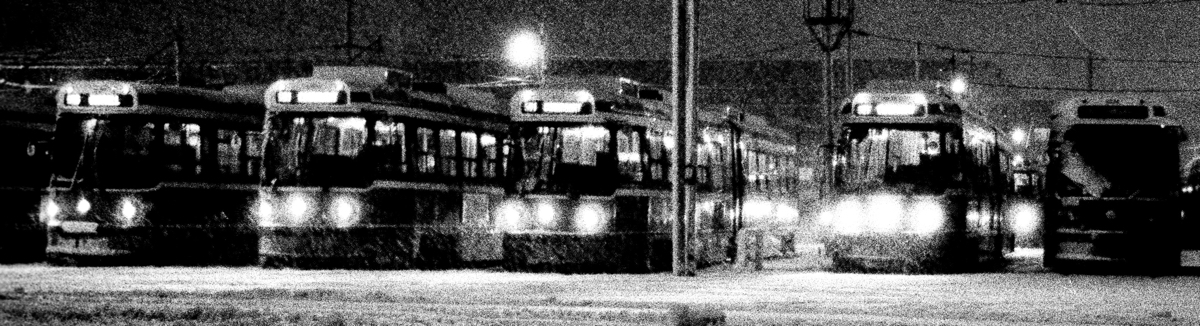 Streetcars in the Snow 2 - photograph - &copy;Lydia Charak-min.jpg